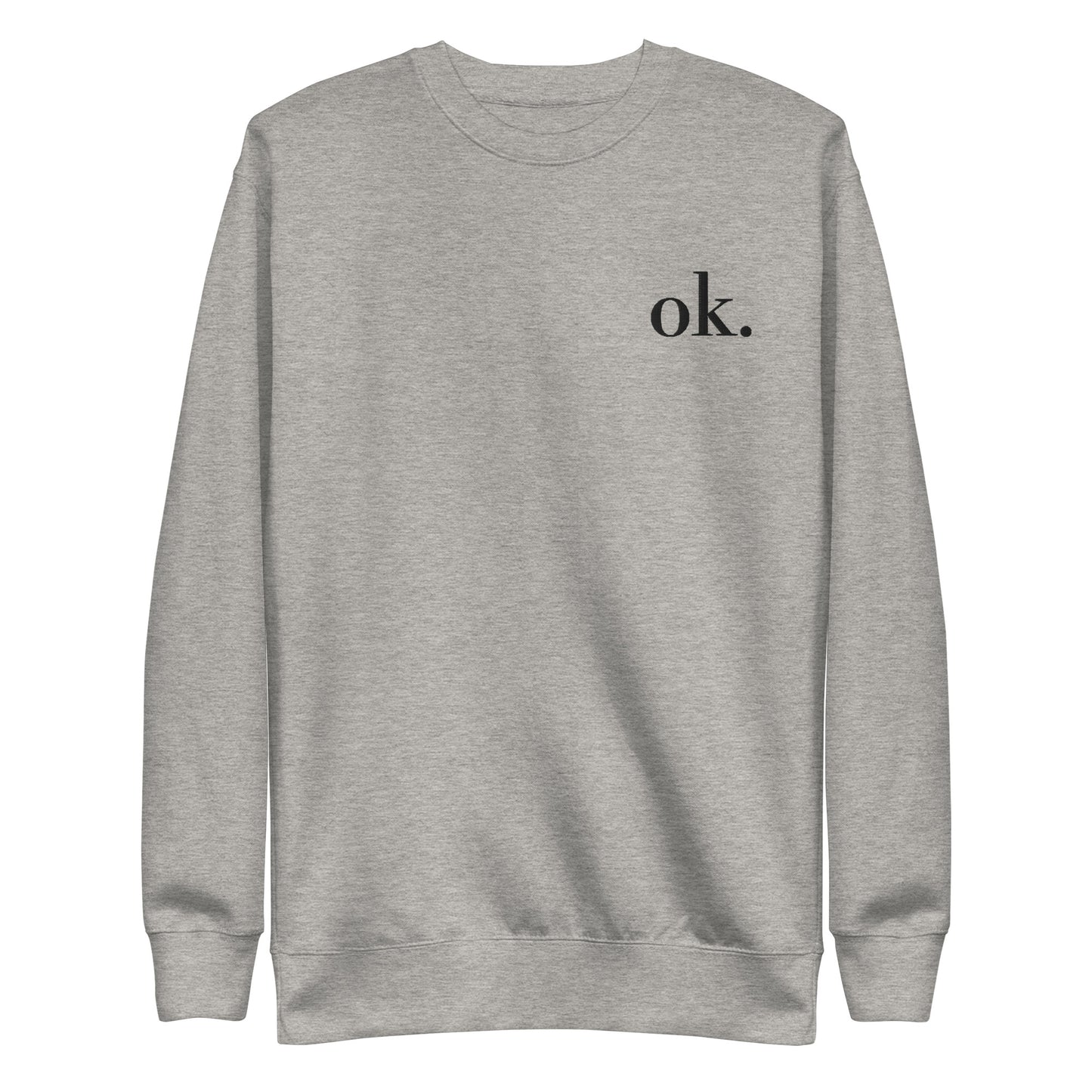 Comfy ok. Crewneck