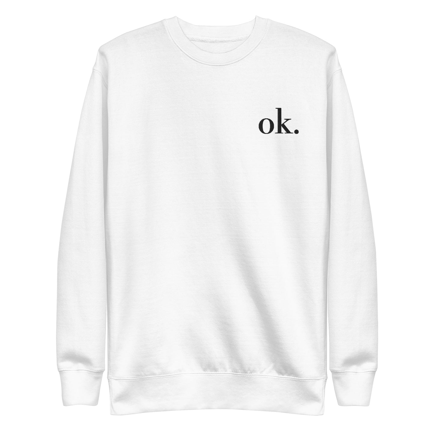 Comfy ok. Crewneck